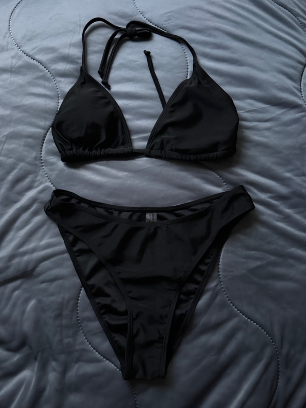 Black bikini set top & bottom